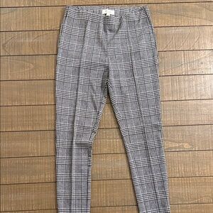 Two by Vince Camuto Black and White Plaid Pants